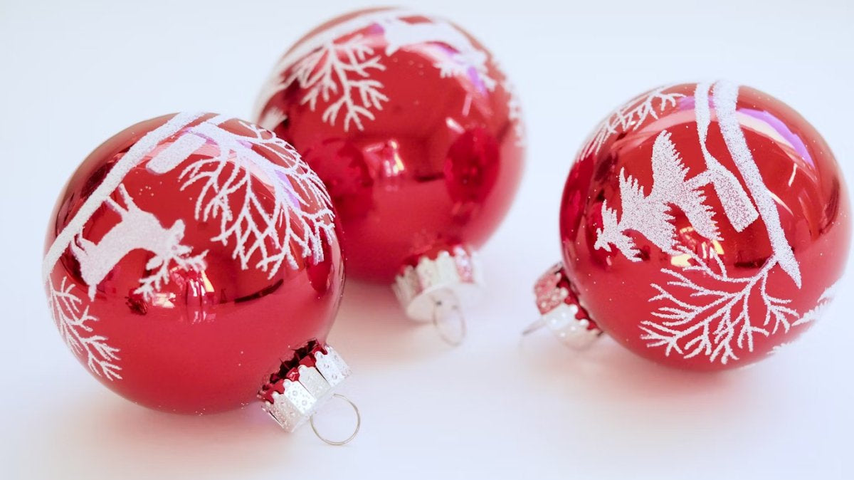 A Comprehensive Review of Red and White Christmas Ornaments - Michelle's aDOORable Creations