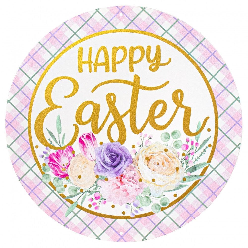 Craftsmanship Meets Celebration: Happy Easter Metal Signs by Michelle's Adoorable Creations - Michelle's aDOORable Creations