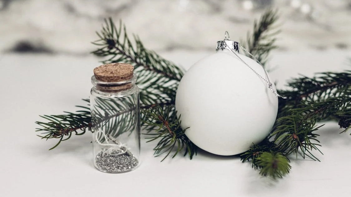 White Ornaments: Transforming Your Space into a Minimalist Winter Wonderland - Michelle's aDOORable Creations