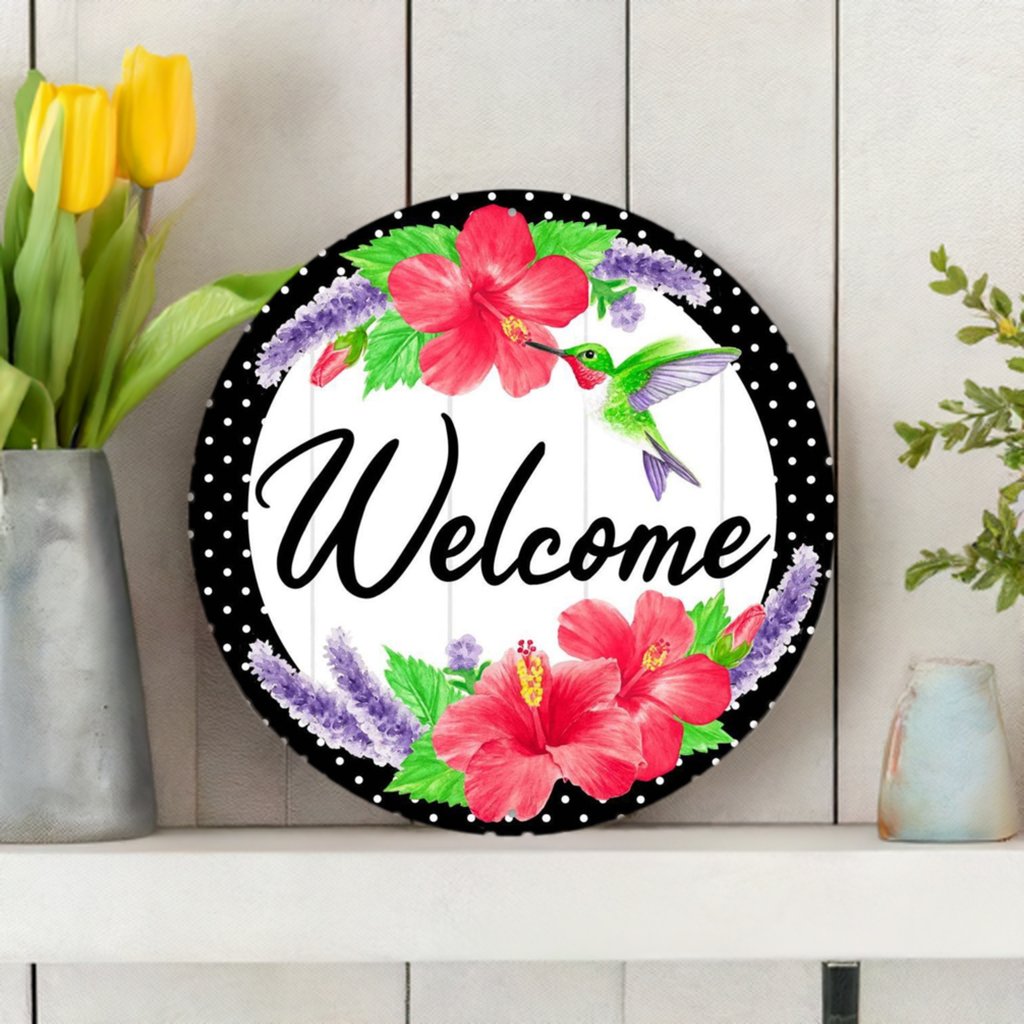 Wooden/Metal Signs - Wreath Accent Signs - Michelle's aDOORable Creations