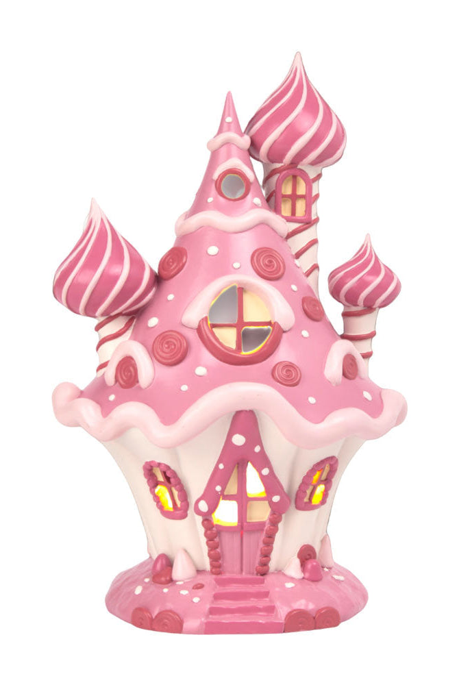 10" LED Pink Candy Castle