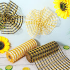 Shop For 10" Poly Burlap Check Mesh Ribbon: Yellow & Cream at Michelle's aDOORable Creations