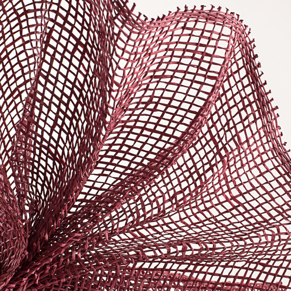 Shop For 10" Poly Burlap Mesh Ribbon: Cranberry Red at Michelle's aDOORable Creations
