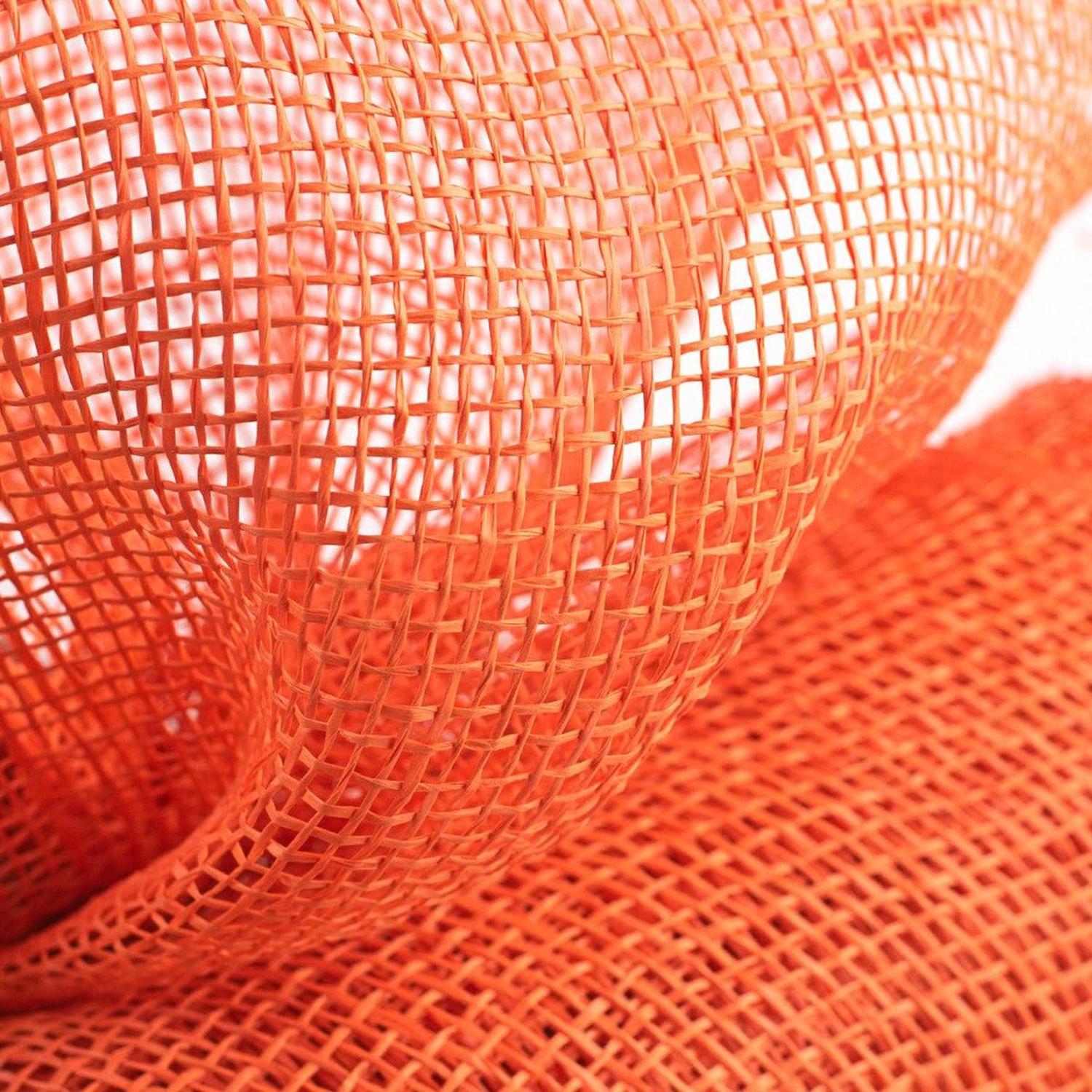 Shop For 10" Poly Burlap Mesh Ribbon: Orange at Michelle's aDOORable Creations