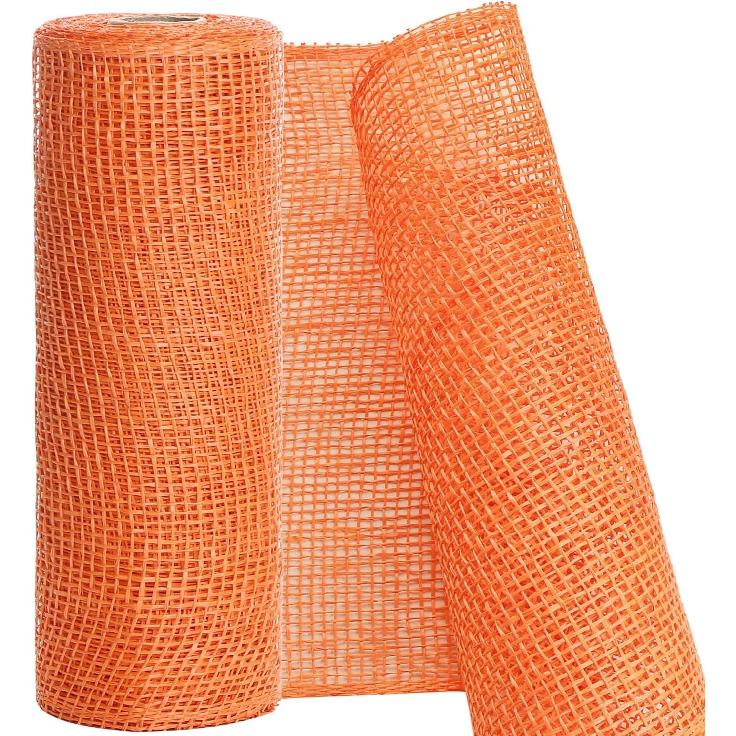 Shop For 10" Poly Burlap Mesh Ribbon: Orange at Michelle's aDOORable Creations
