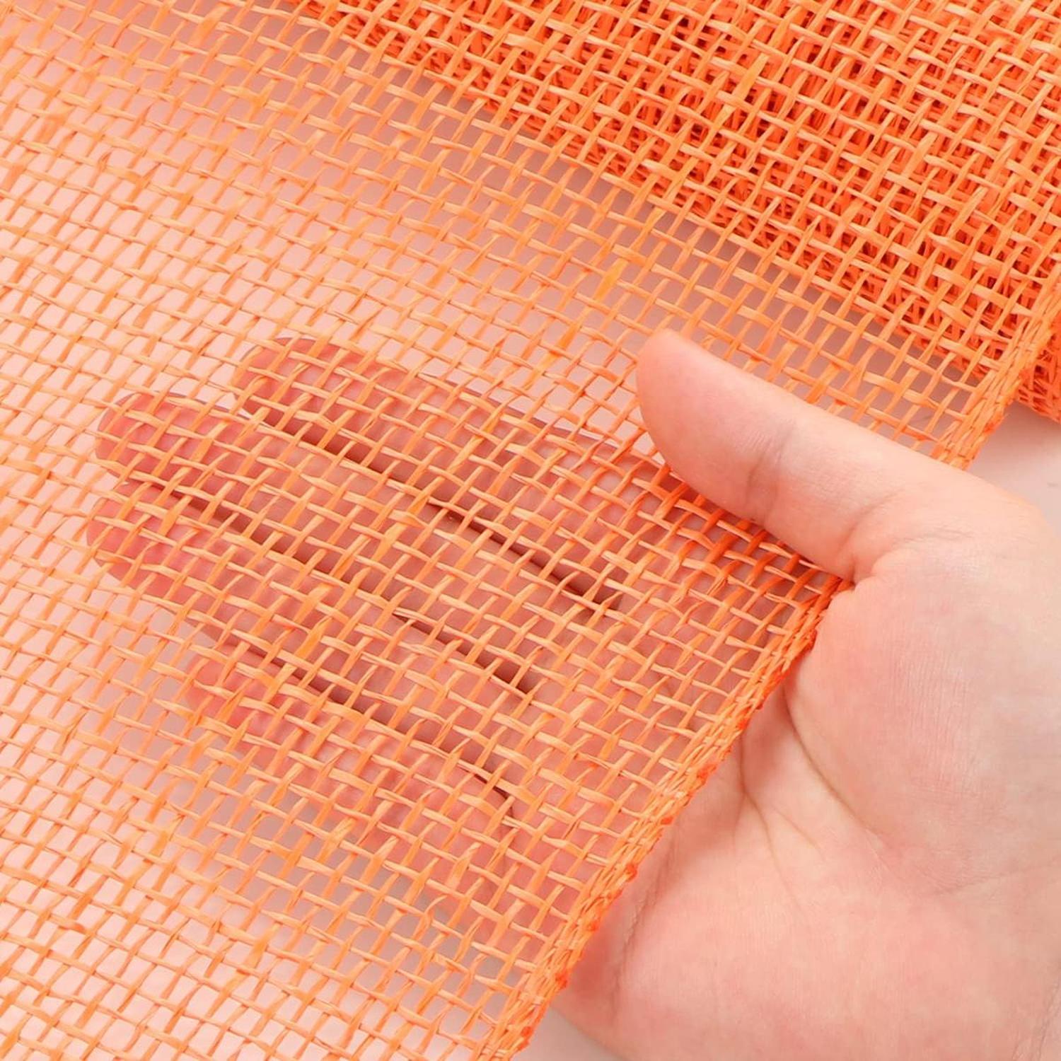 Shop For 10" Poly Burlap Mesh Ribbon: Orange at Michelle's aDOORable Creations