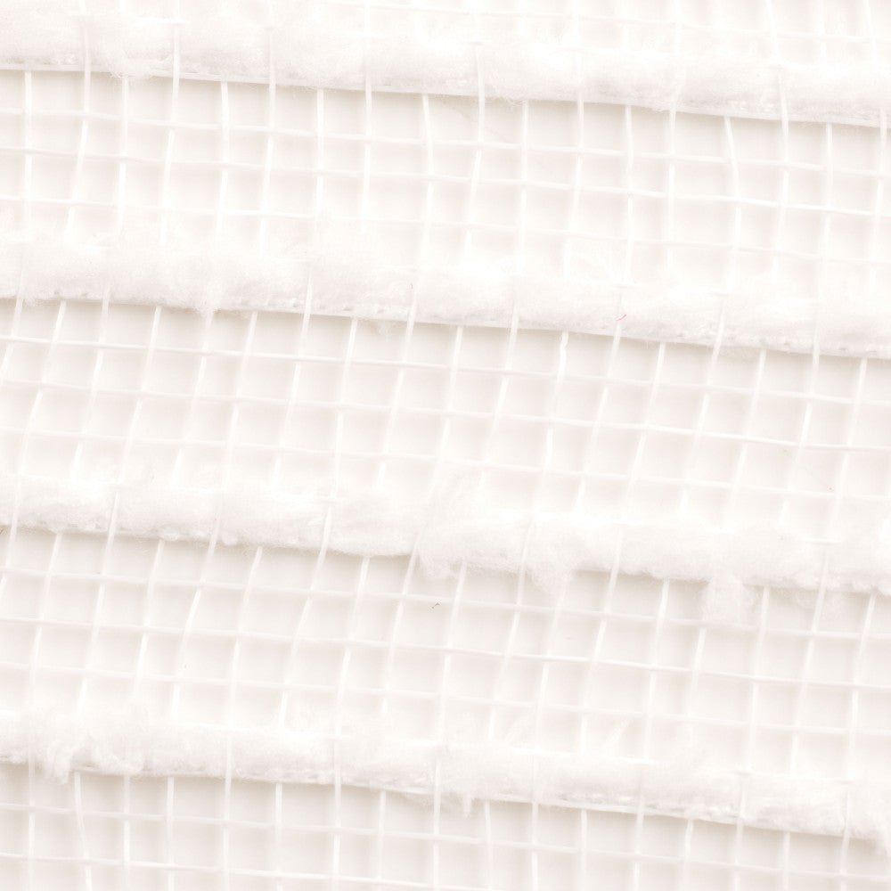 Shop For 10" White Snowdrift Cotton Ball Mesh Ribbon at Michelle's aDOORable Creations
