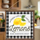 Shop For 10" Wooden Sign: Lemons/Life at Michelle's aDOORable Creations
