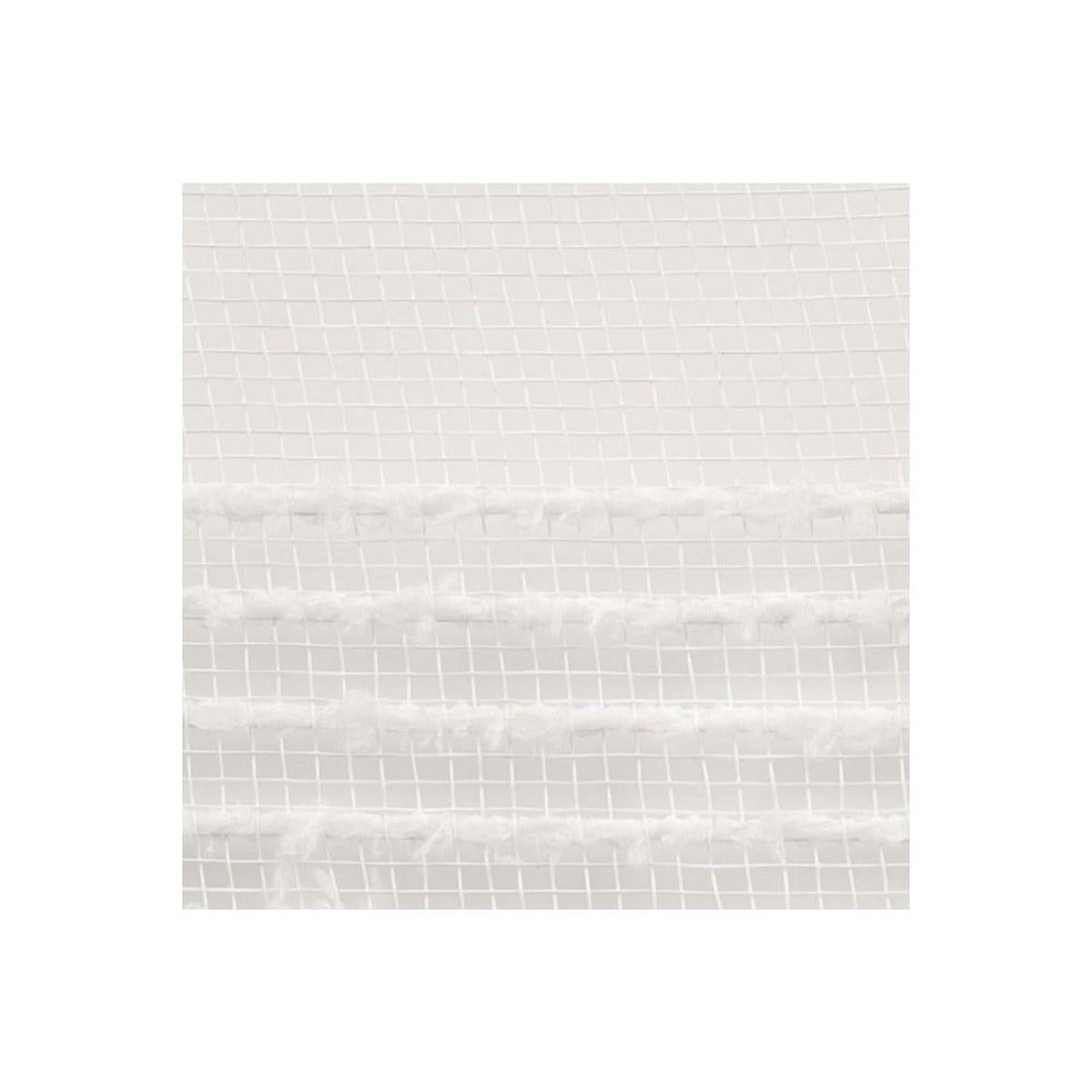 10.25" Drift Border Mesh Ribbon: White (10 Yards)