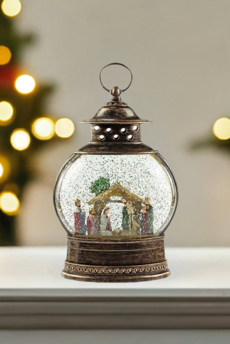 Shop For 10.25" Nativity Scene Water Lantern at Michelle's aDOORable Creations