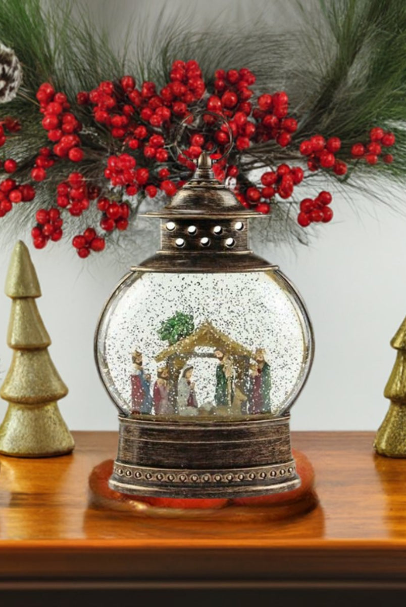Shop For 10.25" Nativity Scene Water Lantern at Michelle's aDOORable Creations