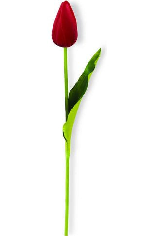 10.5" Realistic Touch Tulip: Red - Michelle's aDOORable Creations - Sprays and Picks