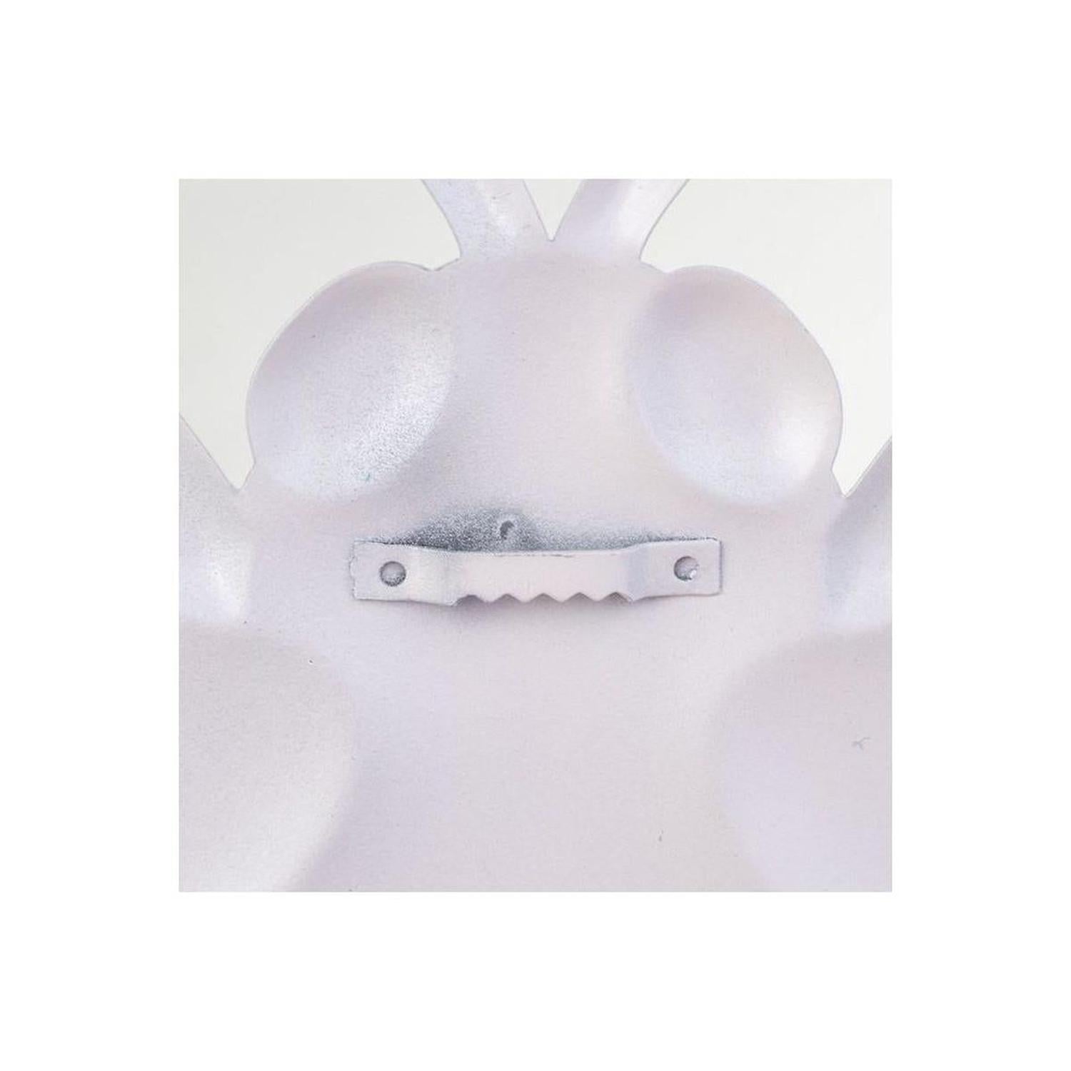 12" Metal Embossed Bee Hanger: Yellow