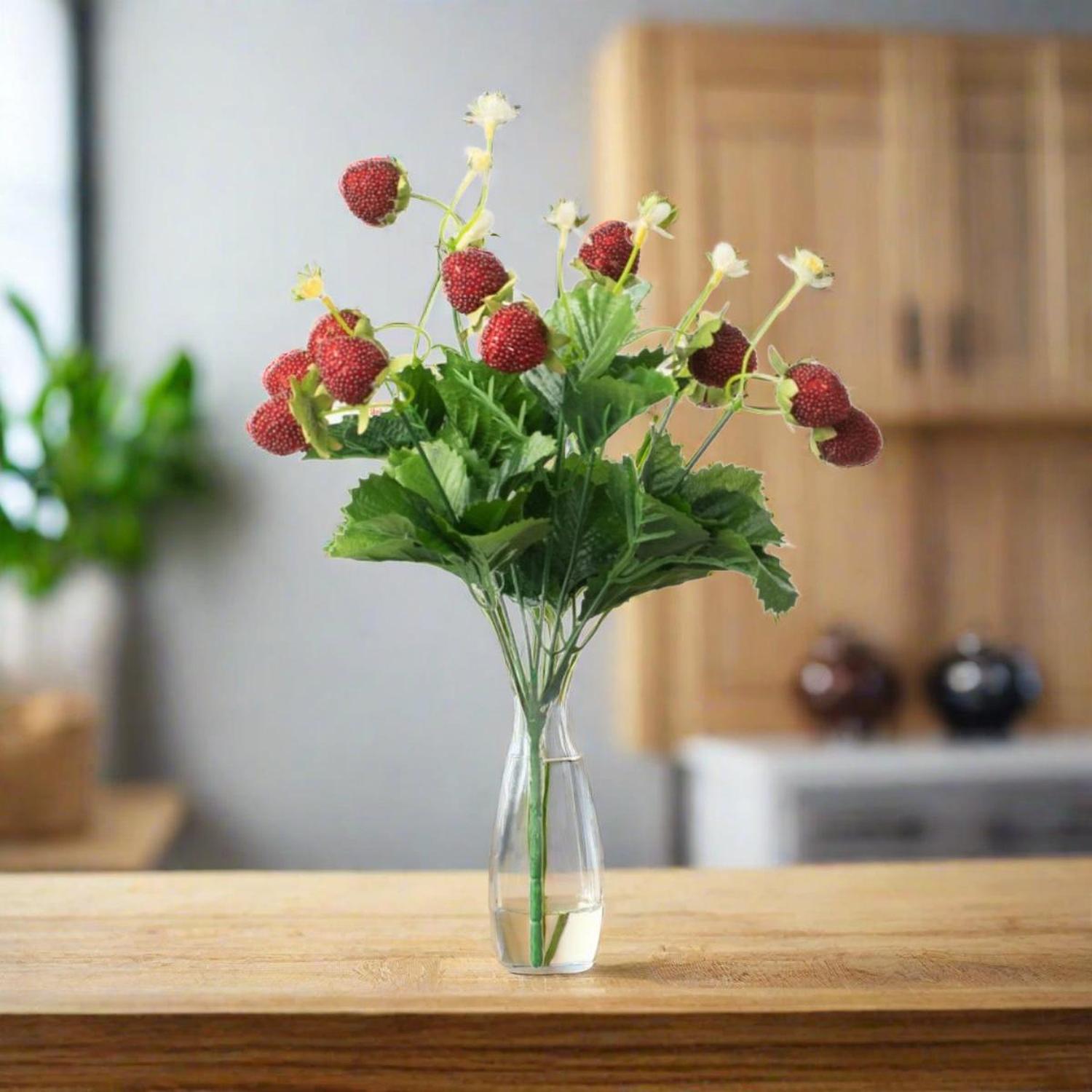 Shop For 13" Strawberry & Fern Bush at Michelle's aDOORable Creations