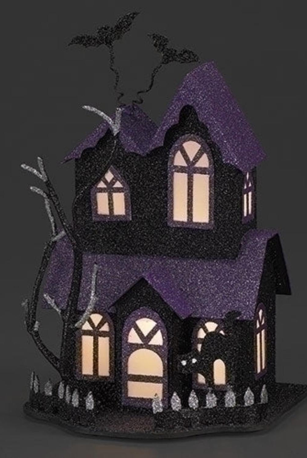 Halloween Lighted Haunted House: Purple