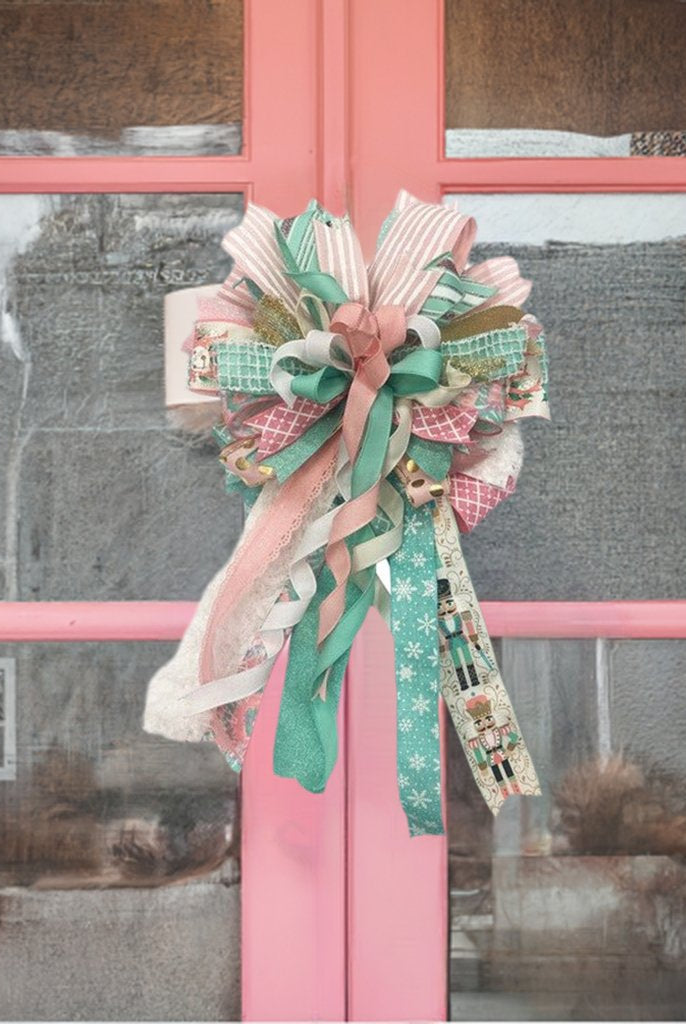 Shop For 1.5" Canvas On Satin Glitter Ribbon: Light Pink (10 Yards) at Michelle's aDOORable Creations