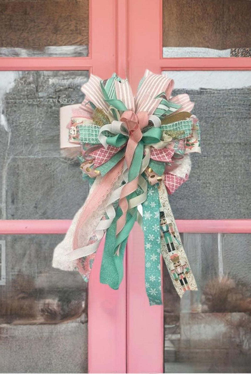 1.5" Canvas On Satin Glitter Ribbon: Light Pink (10 Yards)