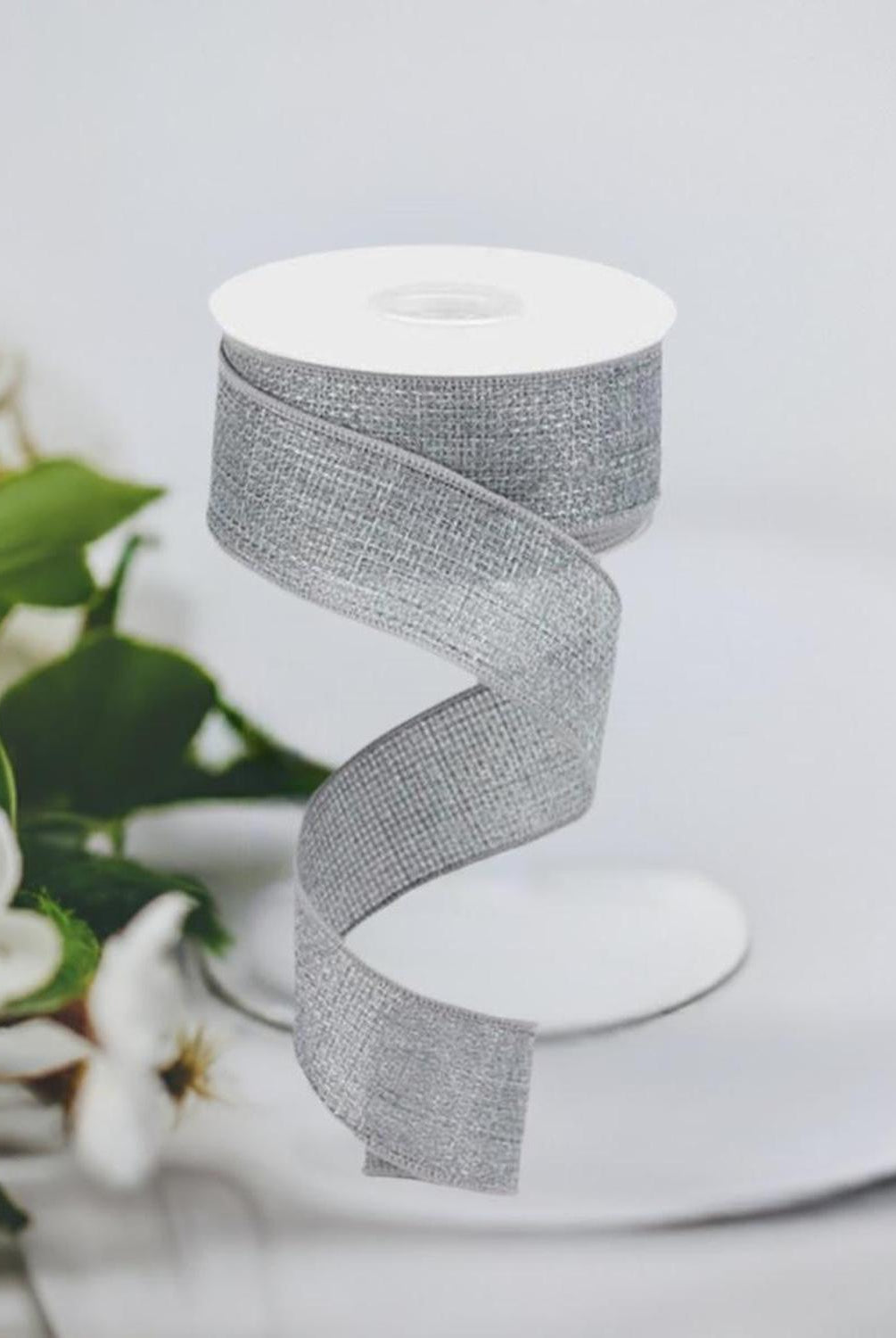 1.5" Cross Royal Ribbon: Grey (10 Yards)