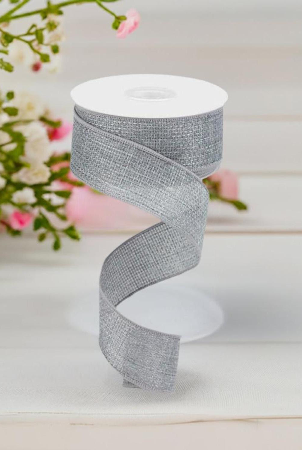 1.5" Cross Royal Ribbon: Grey (10 Yards)