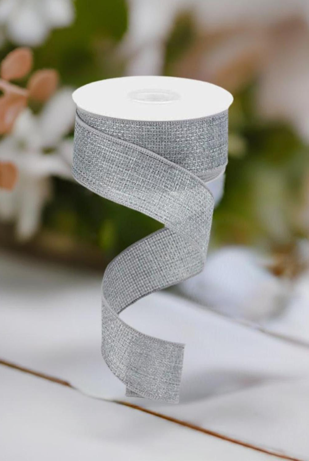 1.5" Cross Royal Ribbon: Grey (10 Yards)
