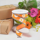 Shop For 1.5" Daisy Stripe Royal Ribbon: New Orange (10 Yards) at Michelle's aDOORable Creations