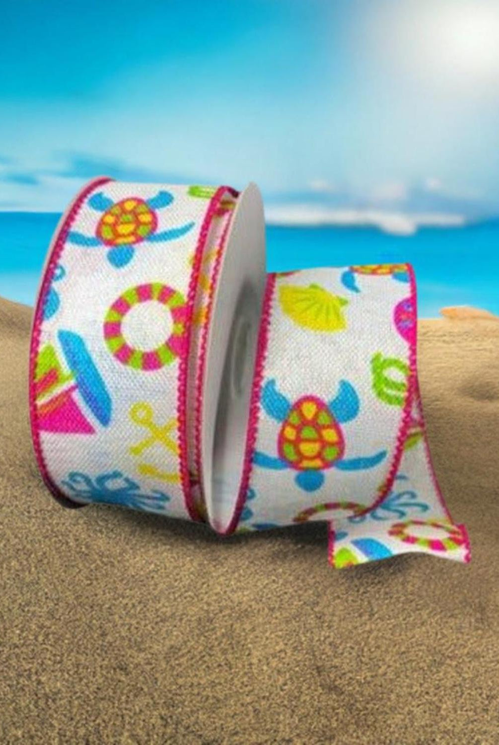 Shop For 1.5" Nautical Ivory Ribbon (10 Yards) at Michelle's aDOORable Creations