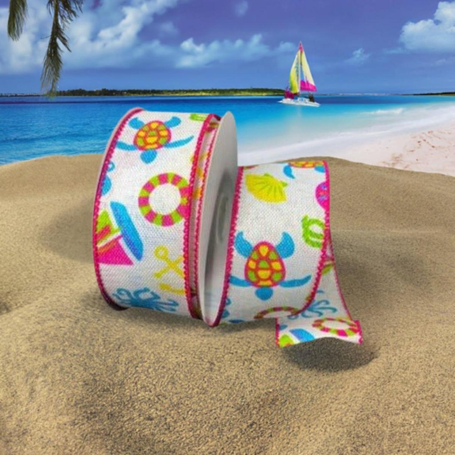 Shop For 1.5" Nautical Ivory Ribbon (10 Yards) at Michelle's aDOORable Creations