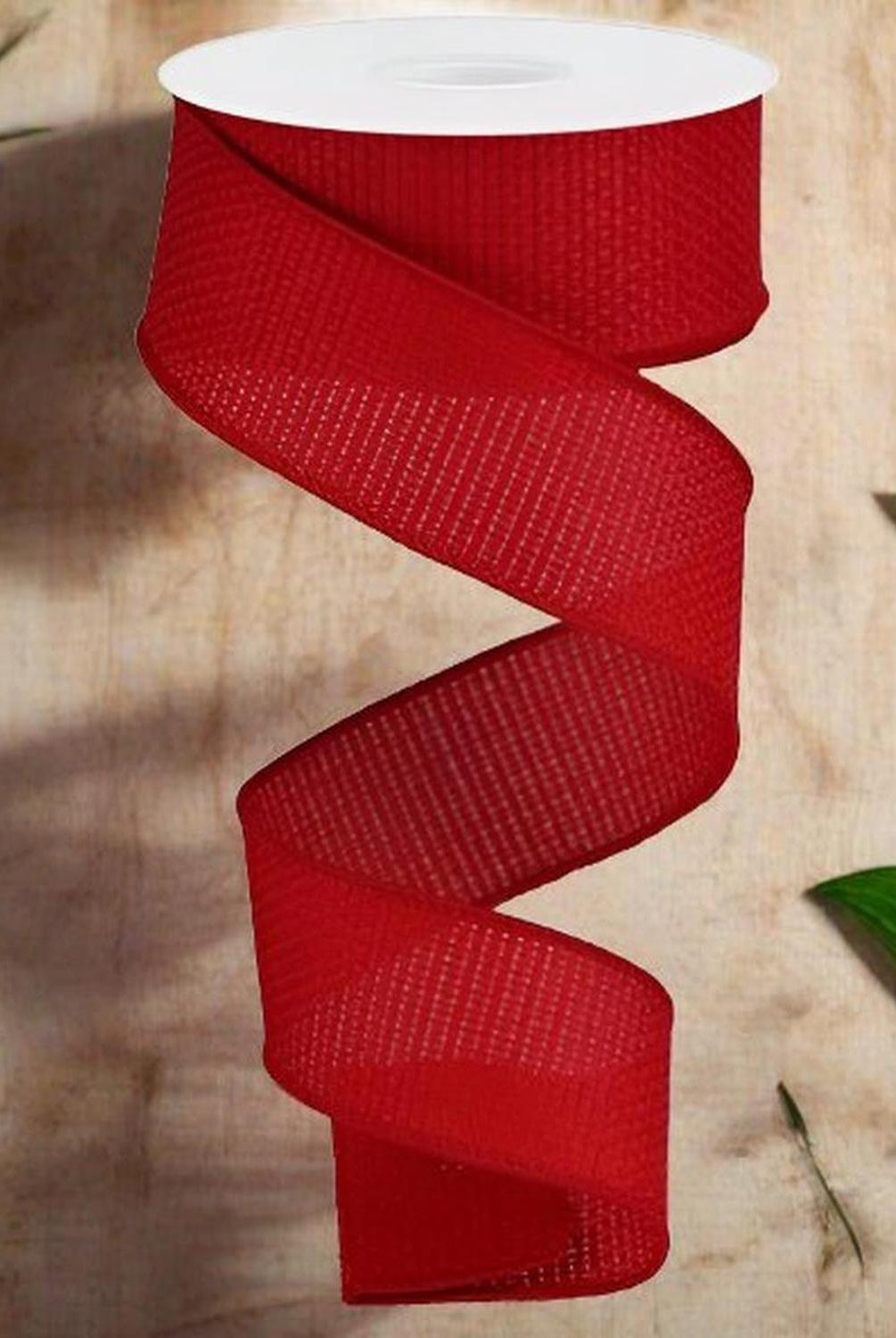 Shop For 1.5" Royal Faux Burlap Ribbon: Red (10 Yards) at Michelle's aDOORable Creations