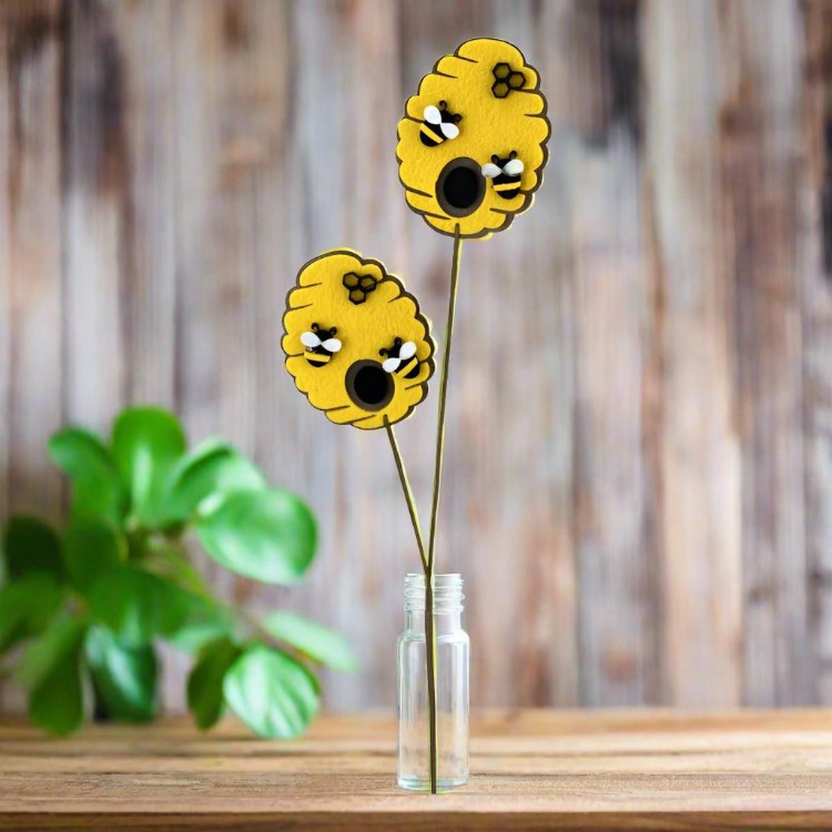 Shop For 24" Yellow Bee Hive Spray at Michelle's aDOORable Creations