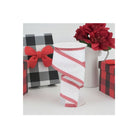 Shop For 2.5" Red Gingham Edge Ribbon: White (10 Yards) at Michelle's aDOORable Creations