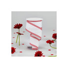 Shop For 2.5" Red Gingham Edge Ribbon: White (10 Yards) at Michelle's aDOORable Creations