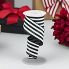 Shop For 2.5" Vertical Stripe Ribbon: Black (10 Yard) at Michelle's aDOORable Creations
