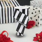 Shop For 2.5" Wide Stripe Ribbon: Black & White (10 Yard) at Michelle's aDOORable Creations
