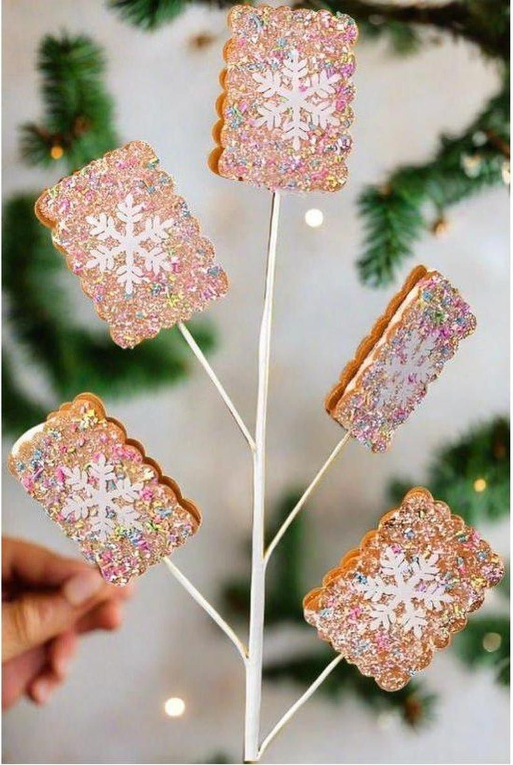 Shop For 28" Snowflake Sprinkle Sandwich Cookie Spray at Michelle's aDOORable Creations