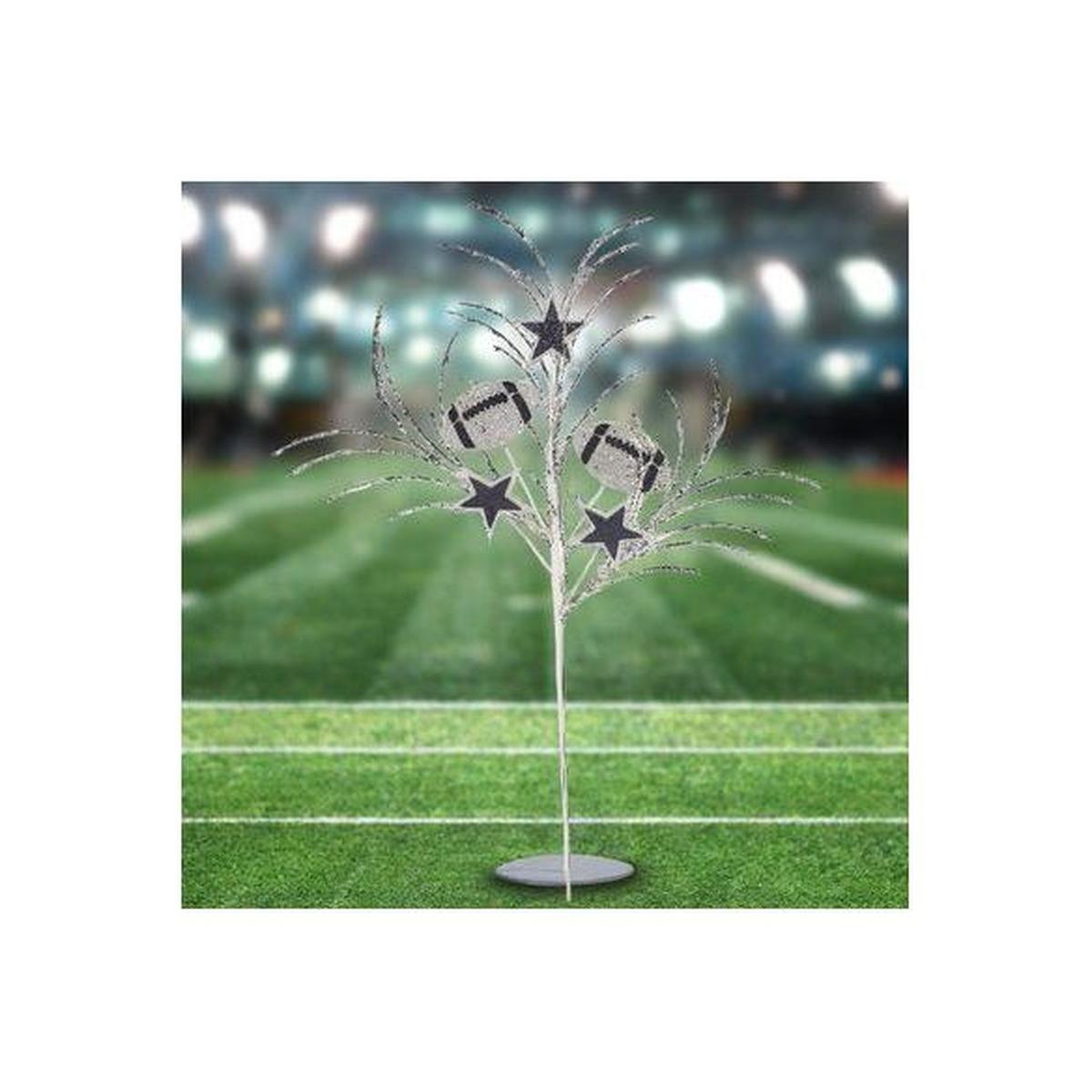 Shop For 29" Glitter Star and Football Pick: Navy Blue & Silver at Michelle's aDOORable Creations