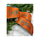 Shop For 4" Embroidery Give Thanks Felt Ribbon: Orange (5 Yards) at Michelle's aDOORable Creations