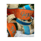 Shop For 4" Embroidery Give Thanks Felt Ribbon: Orange (5 Yards) at Michelle's aDOORable Creations