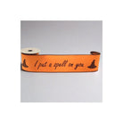 Shop For 4" Put a Spell On You Felt Ribbon: Orange (5 Yards) at Michelle's aDOORable Creations