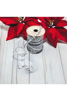 .5" Crown Jewel Garland Ribbon: Crystal (10 Yards) - Michelle's aDOORable Creations - Wired Edge Ribbon