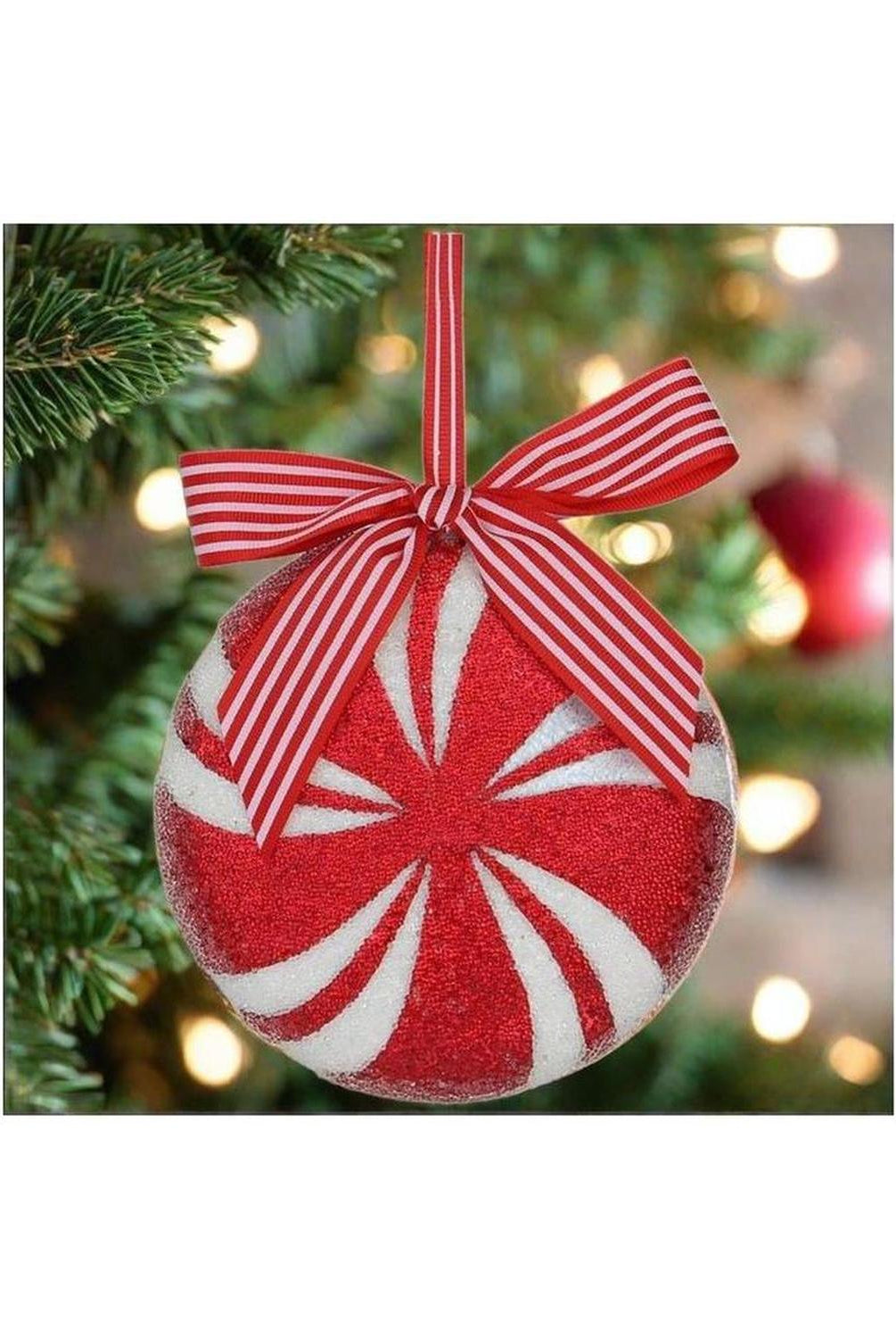 5.5" Peppermint Ornament