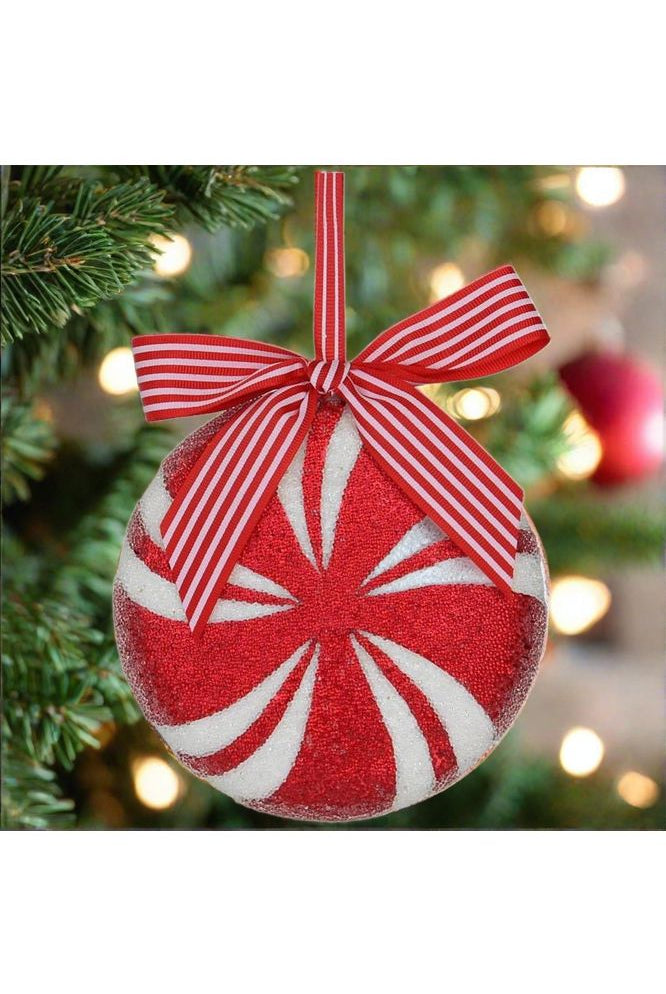 5.5" Peppermint Ornament - Michelle's aDOORable Creations - Holiday Ornaments
