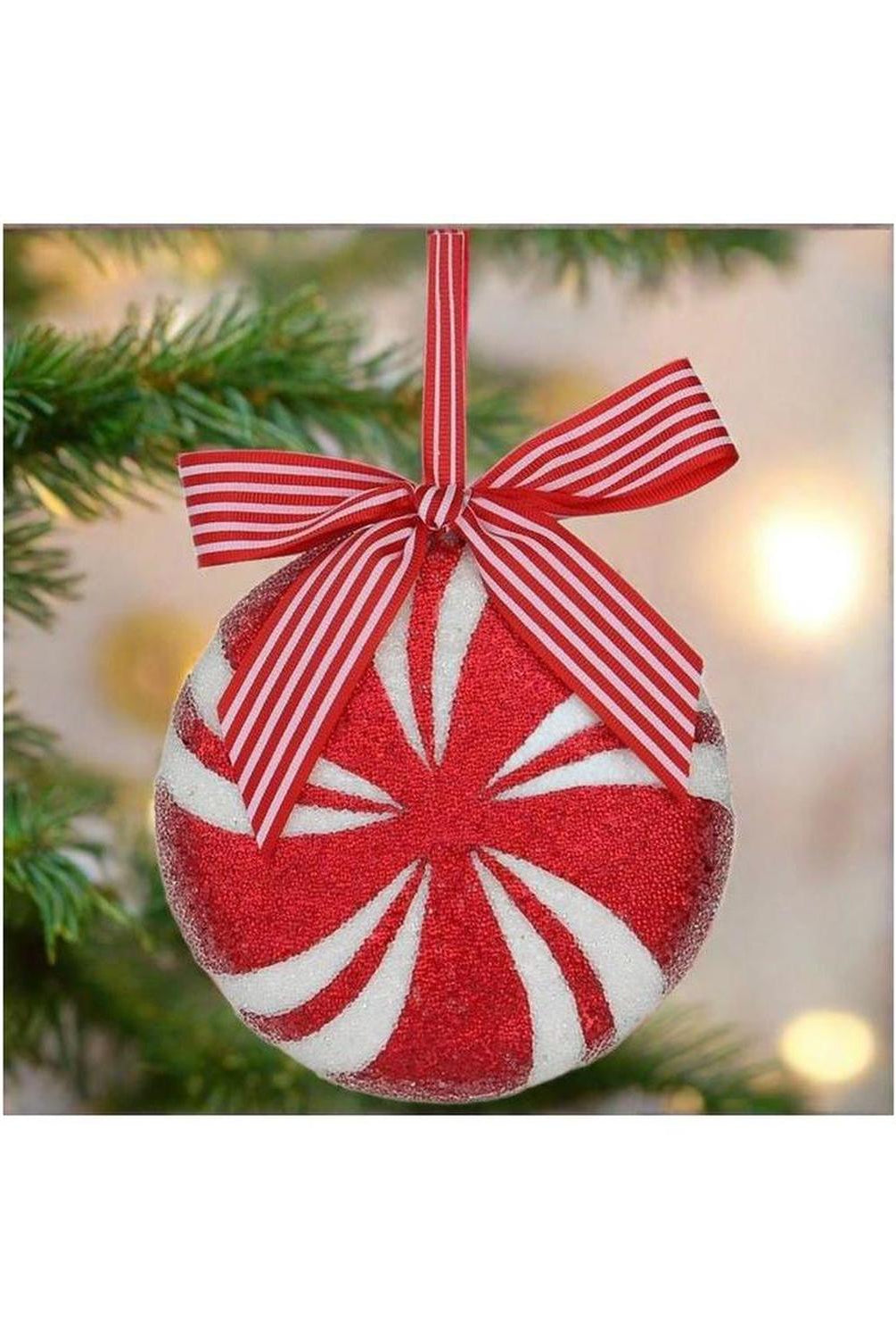 5.5" Peppermint Ornament