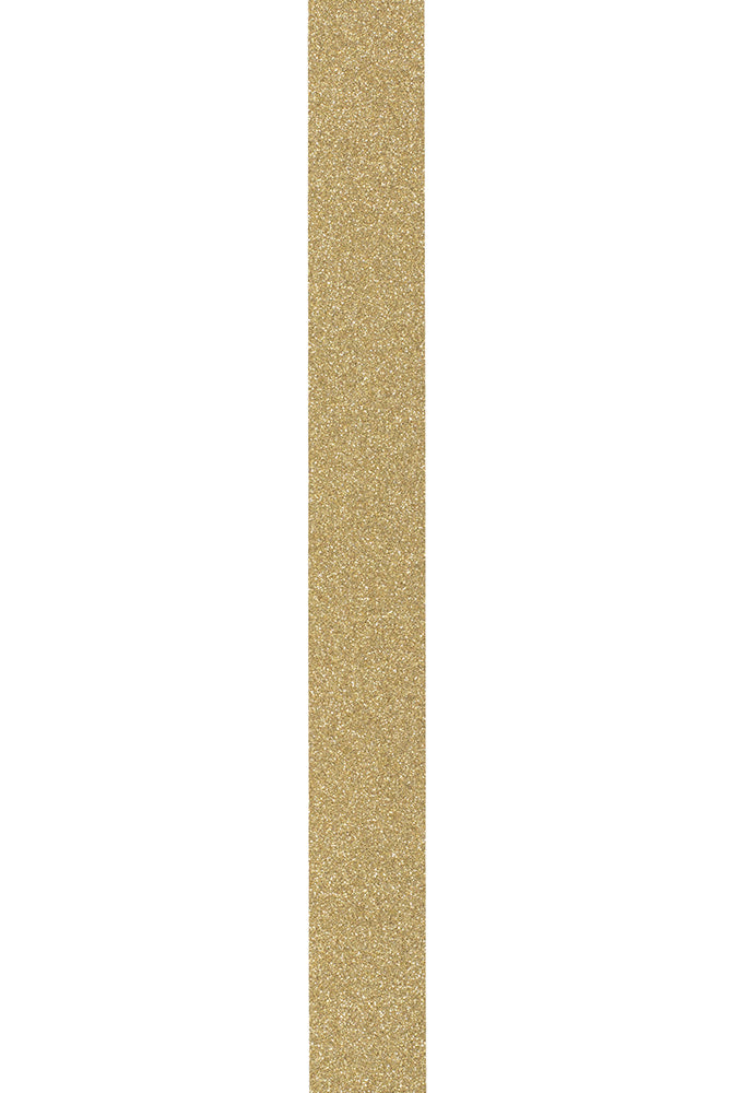 Close-up of dense sparkling diamond dust texture on gold ribbon