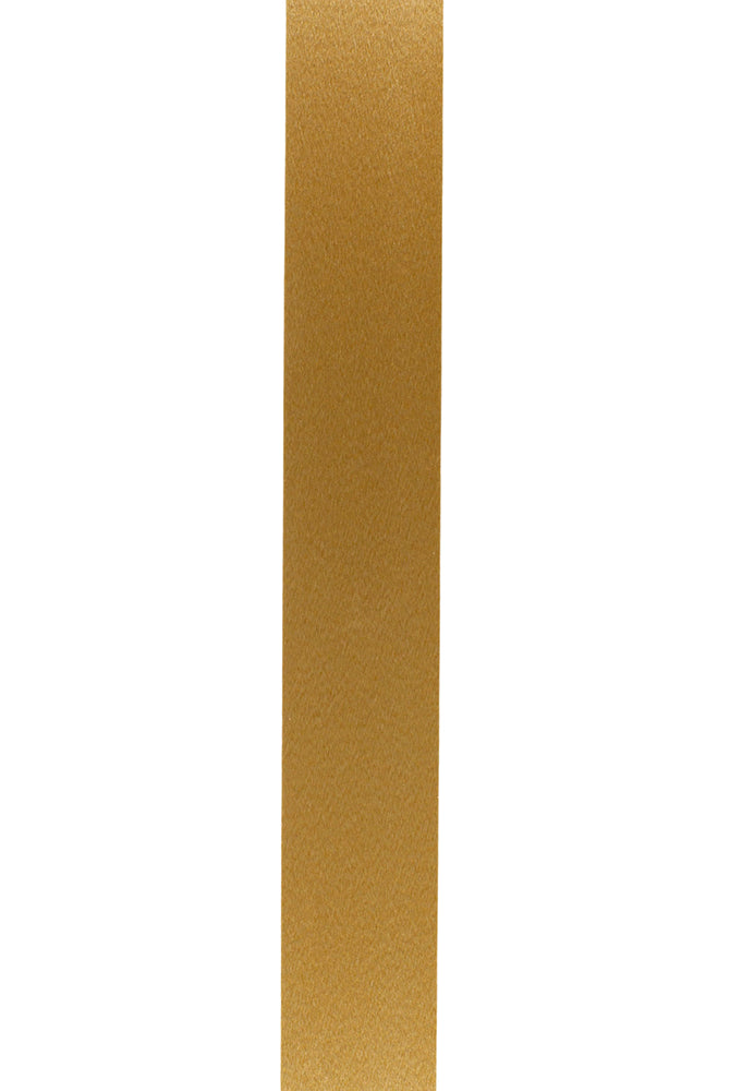 Underside of gold jewel dust ribbon showing smooth finish