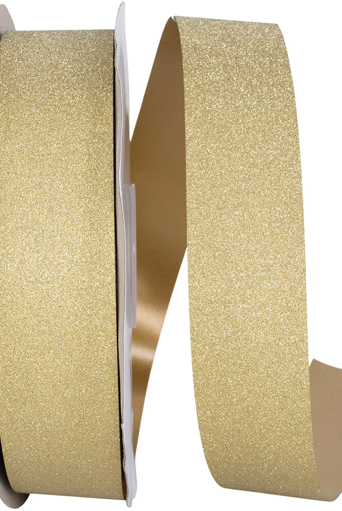 Gold jewel dust ribbon spool with backing