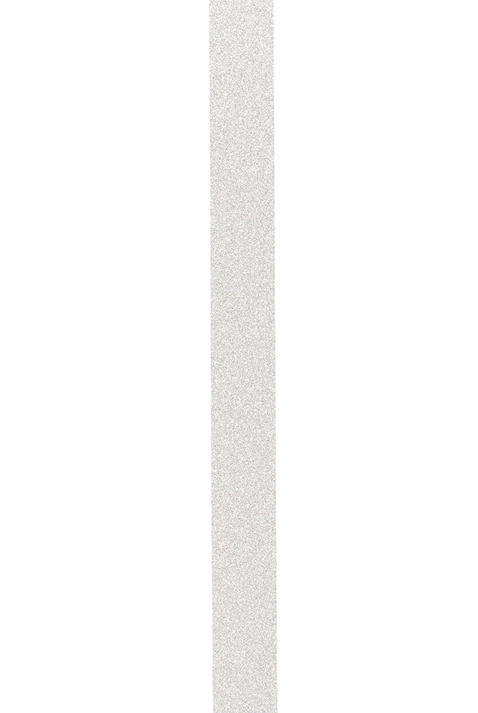 Silver diamond dust glitter ribbon for homecoming mums