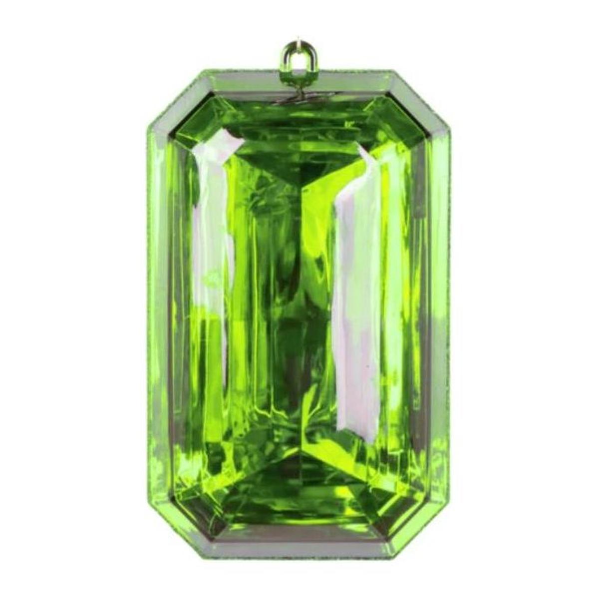Shop For 8" Acrylic Rectangle Jewel Ornament: Lime Green at Michelle's aDOORable Creations