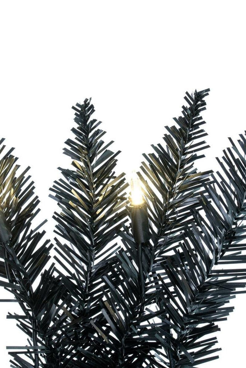 Shop For 9' Black Fir Artificial Christmas Garland, Warm White LED Lights at Michelle's aDOORable Creations