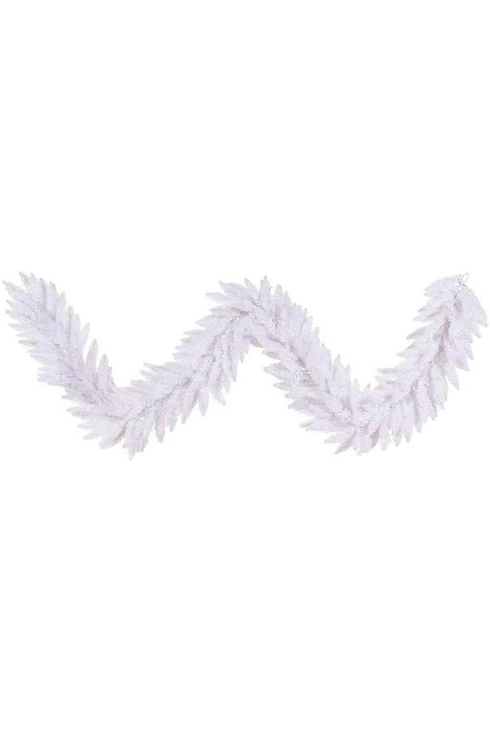 9' White Fir Artificial Christmas Garland, Unlit