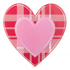 Shop For 12" Metal Embossed Heart Hanger: Red/Pink Plaid at Michelle's aDOORable Creations